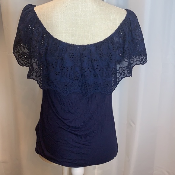 New! Maurices Lace Off The Shoulder Top - Picture 4 of 7